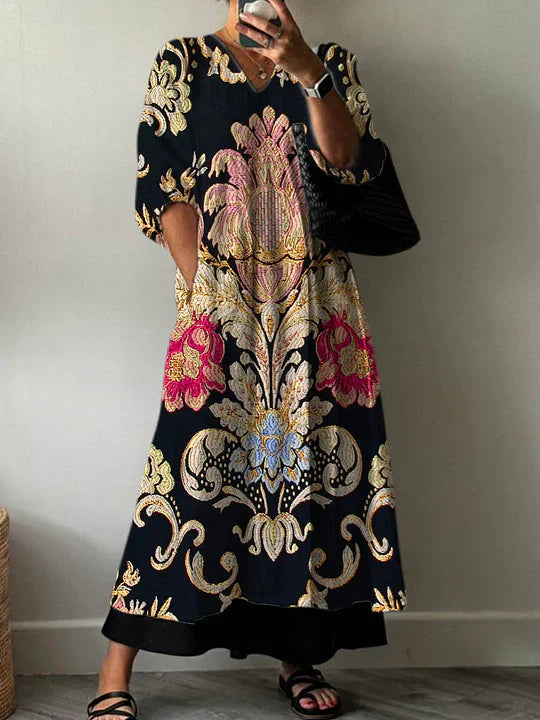 Angelia™ V-Neck Dress with pockets