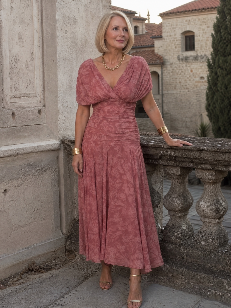 Calen™ Off Shoulder Flow Midi Dress