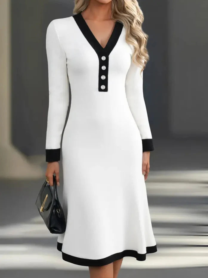 Kaylin™ Stylish Long-Sleeve Dress