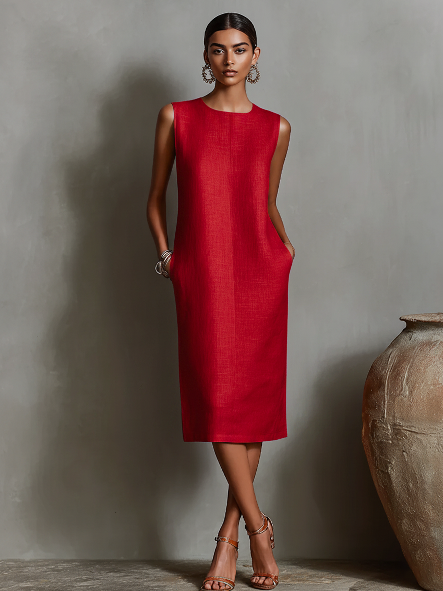 Maureen™ Midi Dress with pockets