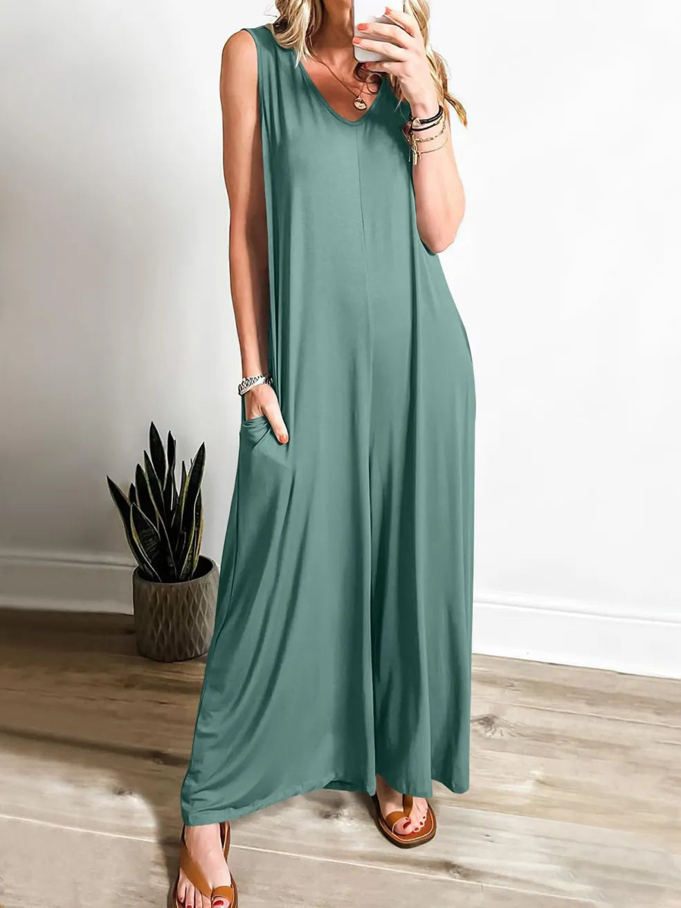 Nella™ Comfy V-Neck Jumpsuit