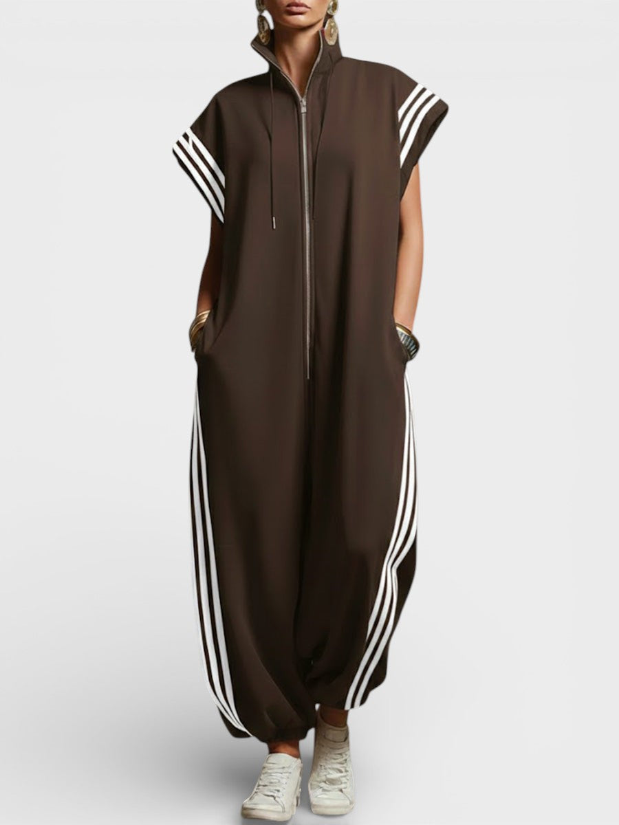 Valeria™ Zip Neck Jumpsuit