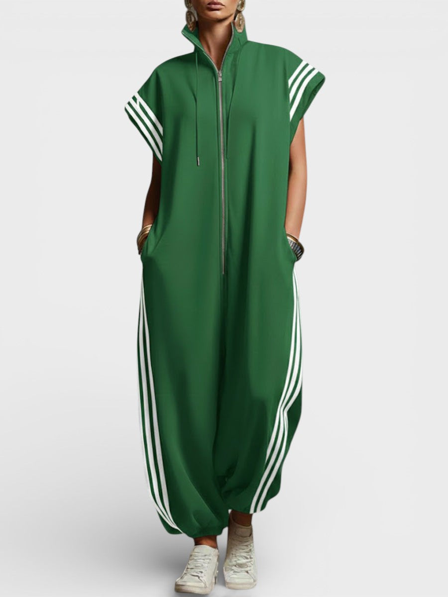 Valeria™ Zip Neck Jumpsuit