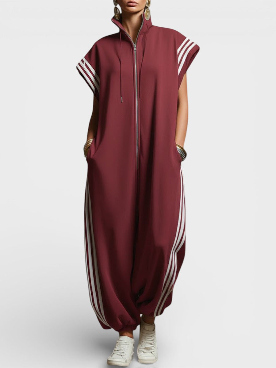 Valeria™ Zip Neck Jumpsuit