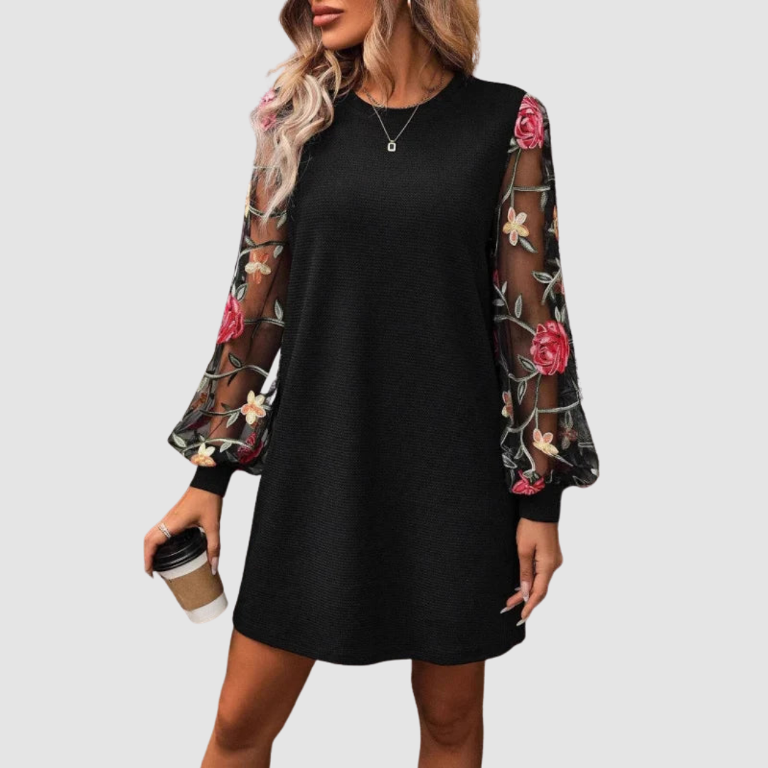 Shara™ Lace Long Sleeve Dress