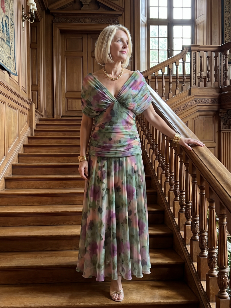 Calen™ Off Shoulder Flow Midi Dress