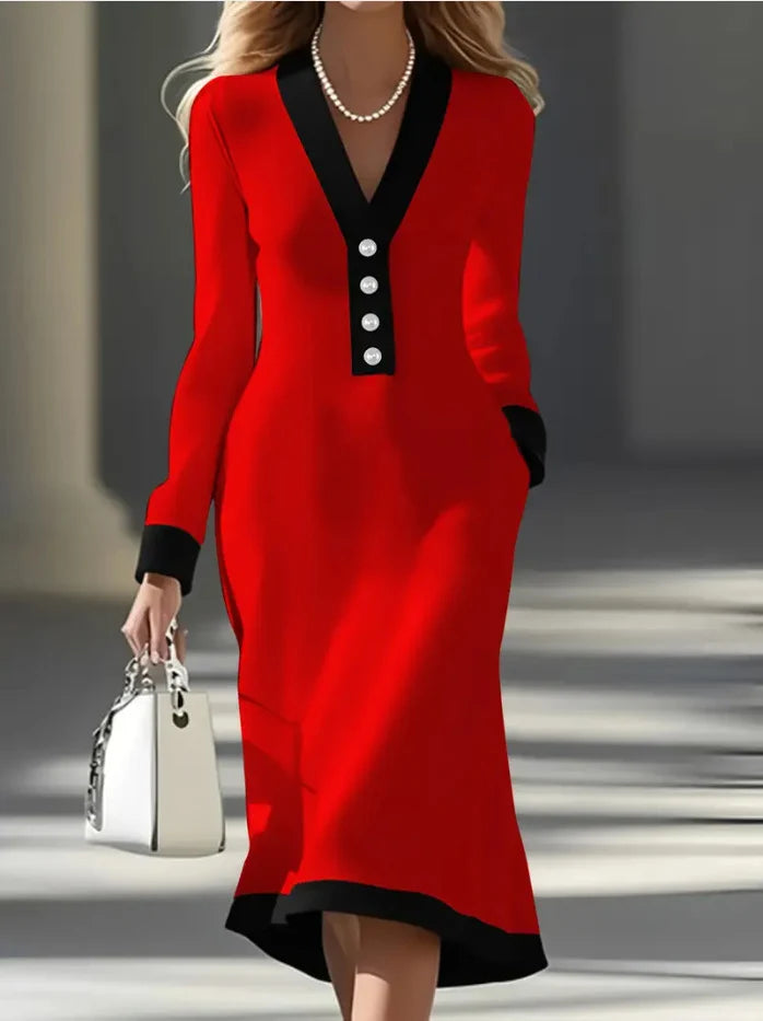 Kaylin™ Stylish Long-Sleeve Dress