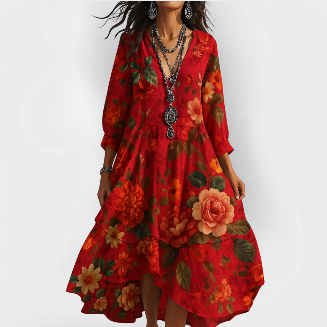 Liana™ Vintage Floral Dress