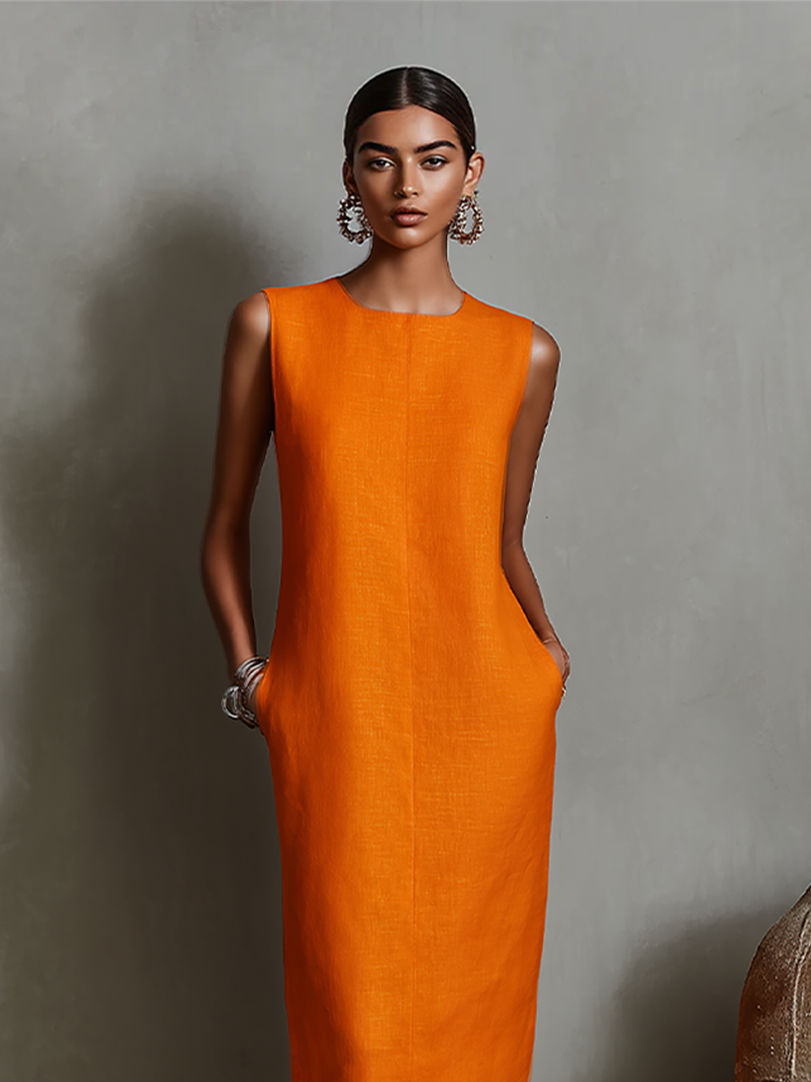 Maureen™ Midi Dress with pockets