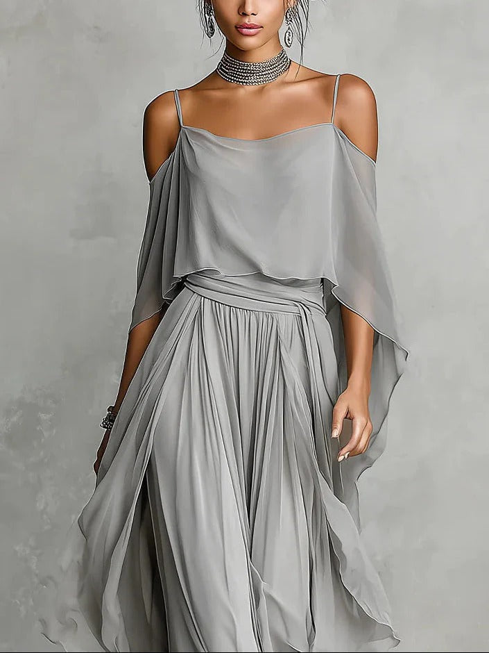 Ivah™ Off-Shoulder Flowy Set